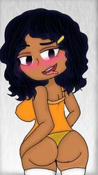 ashley_boulet clothed clothing dark-skinned_female disney female female_only pinkbunny presenting presenting_hindquarters recess solo solo_female