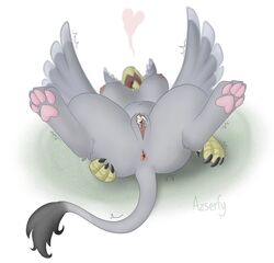 anthro anus avian azserfy beak breasts duo female gryphon heart hi_res human macro male mammal micro micro_on_macro mythological_avian mythology nipples oral paws scandia sex size_difference straight talons unbirthing vaginal_penetration vore wings