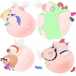 4girls ahe_gao areolae bbw big_areola big_ass big_belly big_breasts big_butt big_dildo blonde_hair blue_eyes brown_hair bursting_clothes dildo_in_ass dildo_in_pussy heissath_(sath) huge_areolae huge_ass hyper hyper_ass hyper_belly hyper_breasts hyper_butt hyper_lactation hyper_pregnancy lactating lactation multiple_girls pleasure_face pregnant tearing_clothes thick_thighs thighhighs tongue_out voluptuous