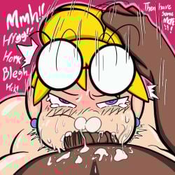 1boy 1girls anal anal_sex ass balls barefoot big_ass big_breasts blonde_hair breasts chubby cum cum_in_ass cum_inside dark-skinned_male dark_skin duo english_text erection female glasses huge_ass huge_breasts huge_cock human interracial legs_up male naked_footwear naked_shoes nude original_character partial_male penis pussy roxy_maxwell_(spin_doctor) sex shoes socks source_request spindoctorng spread_legs straight testicles text thick_thighs veins veiny_penis wappah wide_hips