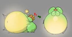 1girls anthro anthrofied ass belly belly_bulge breasts brocolees fat female female_pred flora_fauna inflation obese plant plant_girl plant_humanoid plantie plants_vs._zombies plants_vs_zombies popcap_games pred pussy sunflower_(pvz) weight_gain