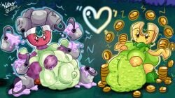 1girls anthro anthrofied ass belly belly_bulge breasts fat female female_pred flora_fauna gold_magnet_(pvz) magnet-shroom_(pvz) nitrobutter plant plant_girl plant_humanoid plantie plants_vs._zombies plants_vs_zombies popcap_games pred pussy vore vore_belly weight_gain