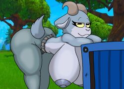 amigos_multiversos big_breasts breasts female fortnite goat_simulator huge_ass pilgor_(goat_simulator)