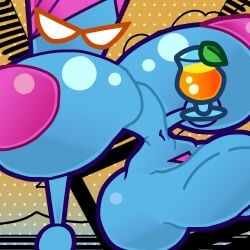 1girls blue_skin female nastasia osterzonensfw super_paper_mario tagme voluptuous