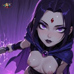 ai_generated begging breasts cartoon_network cute cute_face dc_comics doctor_payne nipples painted_nails perfect_body petite petite_body petite_female raven_(dc) sexy solo solo_focus tagme teen teen_titans teenage_girl teenager