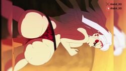 1boy 1girls 2d 2d_animation ale64_xd animated animation big_ass big_breasts breasts cum_in_pussy cum_inside daki_(kimetsu_no_yaiba) demon_slayer english_text female kimetsu_no_yaiba male no_sound panties penetrating penetration sex straight tagme twistbottlecap vagina vaginal_penetration video white_hair