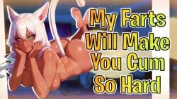 1girls asmr ass bed bedroom bent_over big_butt blowjob bubble_ass bubble_butt casual cat_ears cat_tail catgirl cum dark-skinned_female dark_skin deepthroat ejaculation facial_markings fart fart_fetish feet feet_up fellation female gassy gassy_ass gassy_female heterochromia huge_fart large_breasts long_hair looking_at_viewer lying miqo'te miyuki_mochizuki miyukiva naked nude nude_female oral rambling seductive_look seductive_smile smile sound sound_only_video sweat tagme the_pose video vlog white_hair