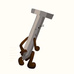 anus asshole blush_lines exposed_anus hfj_one hfjone nail_(hfjone) object_show object_shows on_floor on_knees owen_thompson_(hfjone) smile