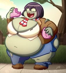 1girls anthro anthrofied ass belly belly_bulge breasts fat female female_pred flora_fauna inflation lwbafterdark obese plant plant_girl plant_humanoid plantie plants_vs._zombies plants_vs_zombies popcap_games pred pussy weight_gain zombie_(pvz) zombie_land_saga