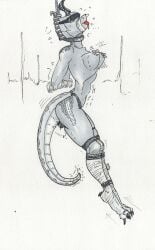 2025 absurd_res ankles_tied anthro asphyxiation blindfold bodily_fluids bondage bondage bound breath_play crotch_rope curling_tail dildo drop execution female gag hands_tied_behind_back hanged hcrimsonknight hi_res humiliation kobold legs_together muzzle_(object) muzzled nipple_piercing nipples noose nooseplay onomatopoeia piercing rope rope_around_neck scalie sex_toy side_view signature solo sound_effects squish strangling sweat tail text thief thigh_squish tongue tongue_out traditional_media_(artwork)