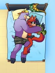 bed bedroom cheno chubby cock furry furry_male gadget_the_wolf gay gay_sex love male penis penis_in_ass rotor_the_walrus yiff