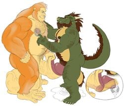 anthro ape balls beard big_balls big_penis bodily_fluids body_hair chest_hair claws cock_bulge cum cum_pool dragon drake_(disambiguation) drake_dragon drakedragon duo ear_piercing ear_ring facial_hair feet foreskin foreskin_pull fur furred_dragon genital_fluids genitals gorilla hairy haplorhine huge_balls huge_cock hyper james_(panda) male male/male male_only male_urethral_insertion mammal musclegut muscular muscular_male nipple_piercing nipple_ring nipple_ring_pull nipples overweight penetration penile penile_penetration penis penis_in_penis piercing precum precum_drip primate pubes slightly_chubby smile uncut urethral urethral_insertion urethral_penetration vein veiny_balls veiny_penis x-ray