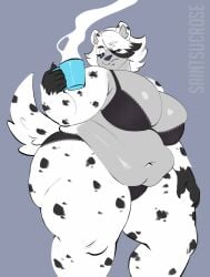 bbw big_breasts breasts female furry huge_breasts overweight saintsucrose tagme thick_thighs wide_hips