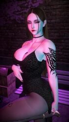 1girls 3d 4k areola_slip areolae big_breasts biting_lip black_nails blacked breasts crashbanditkut dress female female_focus hair heels hi_res high_resolution highres light-skinned_female light_skin lips lipstick long_hair looking_at_viewer nail_polish neon_lights nipples original original_character pantyhose piercing qos qos_tattoo queen_of_spades queen_of_spades_symbol queen_of_spades_tattoo ready_to_fuck ready_to_pop seductive seductive_look solo spade_tattoo submissive submissive_female virt-a-mate virtamate