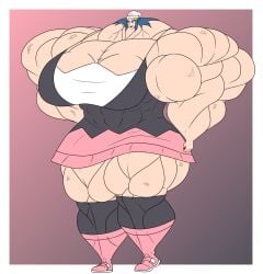 abs aregularslime biceps big_breasts big_muscles breasts could_be_bigger dawn_(pokemon) female huge_breasts huge_muscles large_breasts large_muscles muscles muscular muscular_arms muscular_female muscular_legs muscular_thighs needs_larger_breasts needs_more_mass pecs pokemon