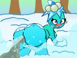 1girls anthro anthrofied ass ass_focus breasts fart fart_cloud fart_fetish farting female flora_fauna missile_toe_(pvz) plant plant_girl plant_humanoid plantie plants_vs._zombies popcap_games pussy scat thing1s