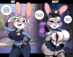 anthro big_ass big_breasts big_butt bunny_ears bunny_girl clothed condom female female_only furry furry_only huge_ass huge_breasts judy_hopps lollipopcon nipples nipples_visible_through_clothing police police_hat police_officer police_uniform policewoman revealing_clothes tagme teasing underass zootopia