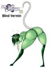 1girls 2025 absurd_res absurdres antennae ass big_ass blind blind_vermin blush cantaffordtopost female female_only green_body green_hair green_skin humanoid long_ears long_tongue monster monster_girl rat risk_of_rain risk_of_rain_2 saliva saliva_trail short_hair sideboob solo tail thick_thighs thighs tongue tongue_out wet wet_pussy