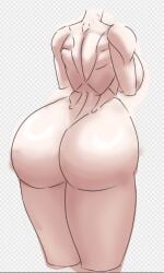 ass ass_focus barthone breasts_visible_from_back female huge_ass huge_breasts large_ass large_breasts muscular muscular_back muscular_female thick_ass thick_thighs wide_hips