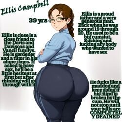 1boy 1femboy 1male ai_generated ass big_ass blue_sweater braided_ponytail brown_hair civitai dilf ellis_(jonnidabun) fat_ass fat_butt femboy jonnidabun light-skinned_male light_skin male male_only oc original_character sweater thick_ass thick_thighs voluptuous voluptuous_femboy voluptuous_male