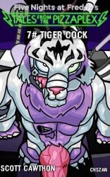 big_muscles big_penis chszan_chan erection five_nights_at_freddy's five_nights_at_freddy's:_security_breach furry knot knotted_penis male mimic muscular muscular_male solo tagme the_mimic_(fnaf) tiger tiger_rock_(fnaf)