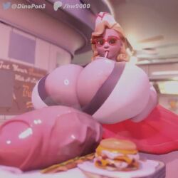 1futa 3d ass between_breasts blizzard_entertainment blonde_hair breasts brown_eyes cleavage dinopony drink futa_focus futa_only futanari glasses hips hyper hyper_ass hyper_breasts hyper_penis intersex large_ass large_breasts large_penis mei_(overwatch) overwatch penis skirt sound sprinkles_mei swaying_breasts swaying_hips tagme thick_thighs thighs video wide_hips