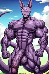 abs ai_generated anthro balls beerus big_balls big_penis cat_humanoid cock cocky69 dragon_ball dragon_ball_super erect_penis erection excessive_size god_of_destruction hard_cock hyper_penis long_penis male male_only massive_muscles muscles muscular muscular_anthro muscular_male pecs pectorals penis purple_skin testicles veins veiny veiny_arms veiny_balls veiny_legs veiny_penis veiny_testicles
