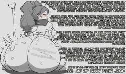 artist_request bubble_ass bubble_butt caption cum giant_ass gooning jerk_off_instructions kujikawa_rise kumaccino large_ass masturbation oiled oiled_ass oiled_skin persona persona_4 school_uniform schoolgirl seductive