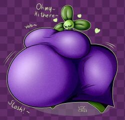 1girls anthro anthrofied ass belly belly_bulge blover_(pvz) breasts fat female female_pred flora_fauna hatty_ya_ku inflation obese plant plant_girl plant_humanoid plantie plants_vs._zombies plants_vs_zombies popcap_games pred pussy weight_gain