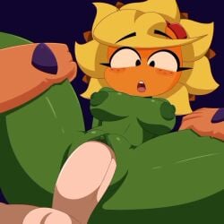ass cock cum cum_in_pussy cum_inside dick female grey_body pussy pvz pvz_heroes sex solar_flare_(pvz) tagme video