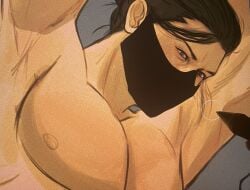 bi-han gay mask masked masked_male mortal_kombat mortal_kombat_1_(2023) muscular muscular_male netherrealm_studios sub-zero syzothafterdark