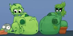 1girls anthro anthrofied ass belly belly_bulge breasts eslpixel fat female female_pred flora_fauna plant plant_girl plant_humanoid plantie plants_vs._zombies plants_vs_zombies popcap_games potted_powerhouse_(pvz) pred pussy vore vore_belly weight_gain whipvine_(pvz) zombie_(pvz)