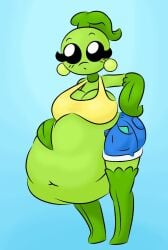 1girls anthro anthrofied ass belly belly_bulge breasts eslpixel fat female female_pred flora_fauna peashooter peashooter_(pvz) plant plant_girl plant_humanoid plantie plants_vs._zombies plants_vs_zombies popcap_games pred pussy vore vore_belly weight_gain