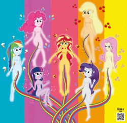 applejack_(eg) breasts equestria_girls female fluttershy_(eg) mazzmer my_little_pony my_little_pony_friendship_is_magic naked pinkie_pie_(eg) pussy qr_code rainbow rainbow_dash_(eg) rarity_(eg) sunset_shimmer twilight_sparkle_(eg) vulva