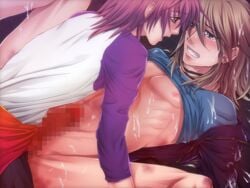 2boys boy_rape bruise censored clothed clothed_male_nude_male cmnm cry cum injury koibito_yugi_(game) male male_only mosaic_censoring multiple_boys muscle ren_takizawa shirt_lift spread_legs tear yaoi yuuta_aikawa