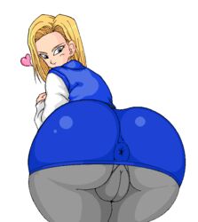 1girls alternate_version_available android_18 blonde blonde_female blonde_hair blonde_hair_female blue_eyes cameltoe curvy dragon_ball female huge_ass jinrai short_hair straight_hair thick_lips uncensored voluptuous wide_hips yellow_hair