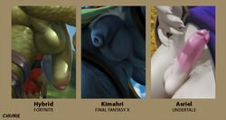 anthro asriel_dreemurr backsack balls blue_body blue_fur bodily_fluids bovid caprine chunie claws clothing digital_media_(artwork) epic_games final_fantasy final_fantasy_x flaccid fortnite fur genital_fluids genitals goat green_body green_scales humanoid_genitalia humanoid_penis hybrid_(fortnite) invalid_tag kimahri loincloth male male_only mammal partially_retracted_foreskin penis precum retracted_foreskin scales scalie simple_background solo square_enix uncut undertale video_games white_body white_fur