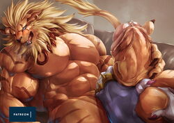 balls big_penis erection leomon male male_only penis weregarurumon zex