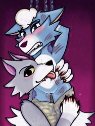 animal_crossing anthro bite biting_lip blood bondage chains claws dominant fang_(animal_crossing) furry hickey licking masochism nintendo pain pussy restrained rough scars scratches skye_(animal_crossing) straight submission tease video_games wolf