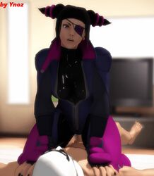 3d animated cowgirl_position evil eyepatch femdom hotel juri_han latex obliques riding sex street_fighter street_fighter_v ynoz