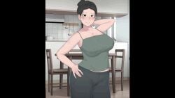 animated animated big_breasts camp_whit_mom kitchen milf ntrman