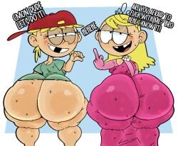 2girls big_ass big_butt blonde_female blonde_hair crown dialogue dress furu_flami incest lana_loud lola_loud looking_at_viewer looking_back middle_finger nickelodeon pigtails shortstack sibling sibling_incest siblings sweat sweatdrop sweating sweaty sweaty_body sweaty_butt the_loud_house tight_clothing tomboy wide_hips