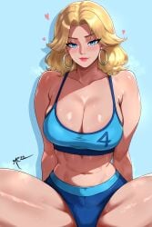 1girls big_ass big_breasts blonde_hair cameltoe cleavage female female_only invisible_woman invisible_woman_(marvel_rivals) marvel marvel_rivals rezo sue_storm thick_thighs voluptuous