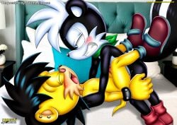 2boys anal anal_sex anthro ash_mongoose ass balls bbmbbf bed blush closed_eyes gay geoffrey_st_john male male/male male_only mobian_(species) mobius_unleashed open_mouth palcomix penis pillow sega sex sonic_(series) sonic_the_hedgehog_(series) teeth tongue yaoi