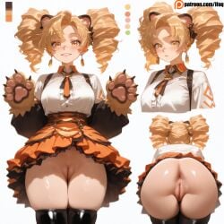 ai_generated color_guide cute monster_girl original_character