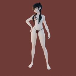 3d avatar_the_last_airbender goth goth_girl lia3d mai_(avatar) pose posing skimpy solo solo_female solo_focus