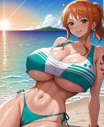 ai_generated bikini clothing female female_only nami_(one_piece) one_piece xpisaydi11