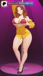 1girls 2026 ai_generated alice_leywin artist_name breasts brown_eyes brown_hair bust chest electroworld female hi_res high_heels high_quality high_resolution highres long_hair patreon patreon_username solo stable_diffusion the_beginning_after_the_end thighs underwear watermark