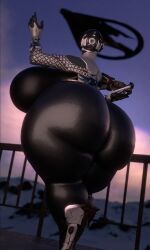 ass ass_bigger_than_head ass_grab big_ass big_breasts breasts bubble_butt female fembot huge_ass huge_breasts qzk_forte robot robot_girl robot_humanoid tagme thick_thighs wide_hips