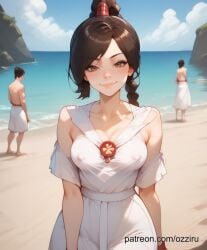 ai_generated avatar_the_last_airbender beach female ozziru ty_lee